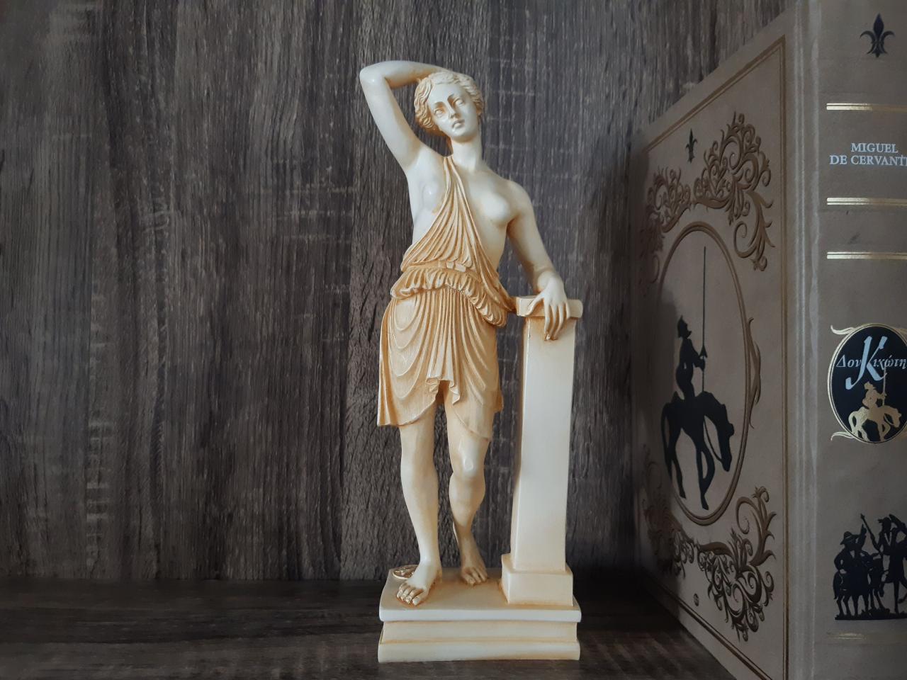 Artemis Diana Goddess Statue Made Of Alabaster