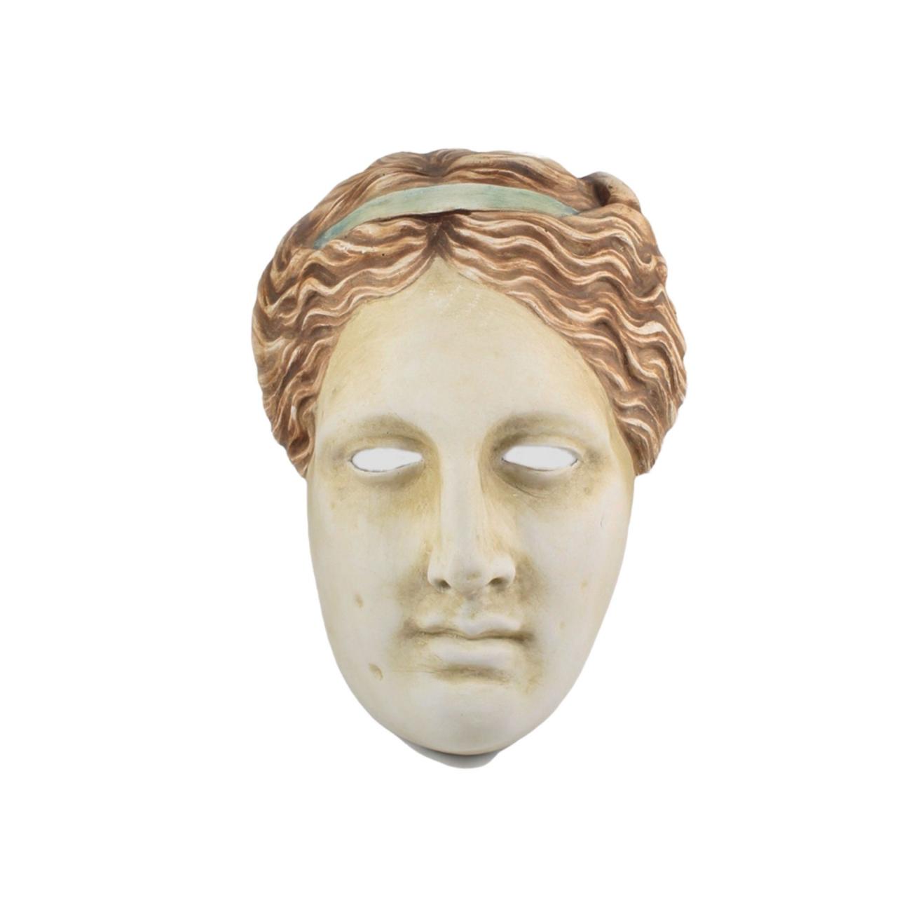 Hygieia Goddess Bas Relief Wall Mask Plaster Sculpture