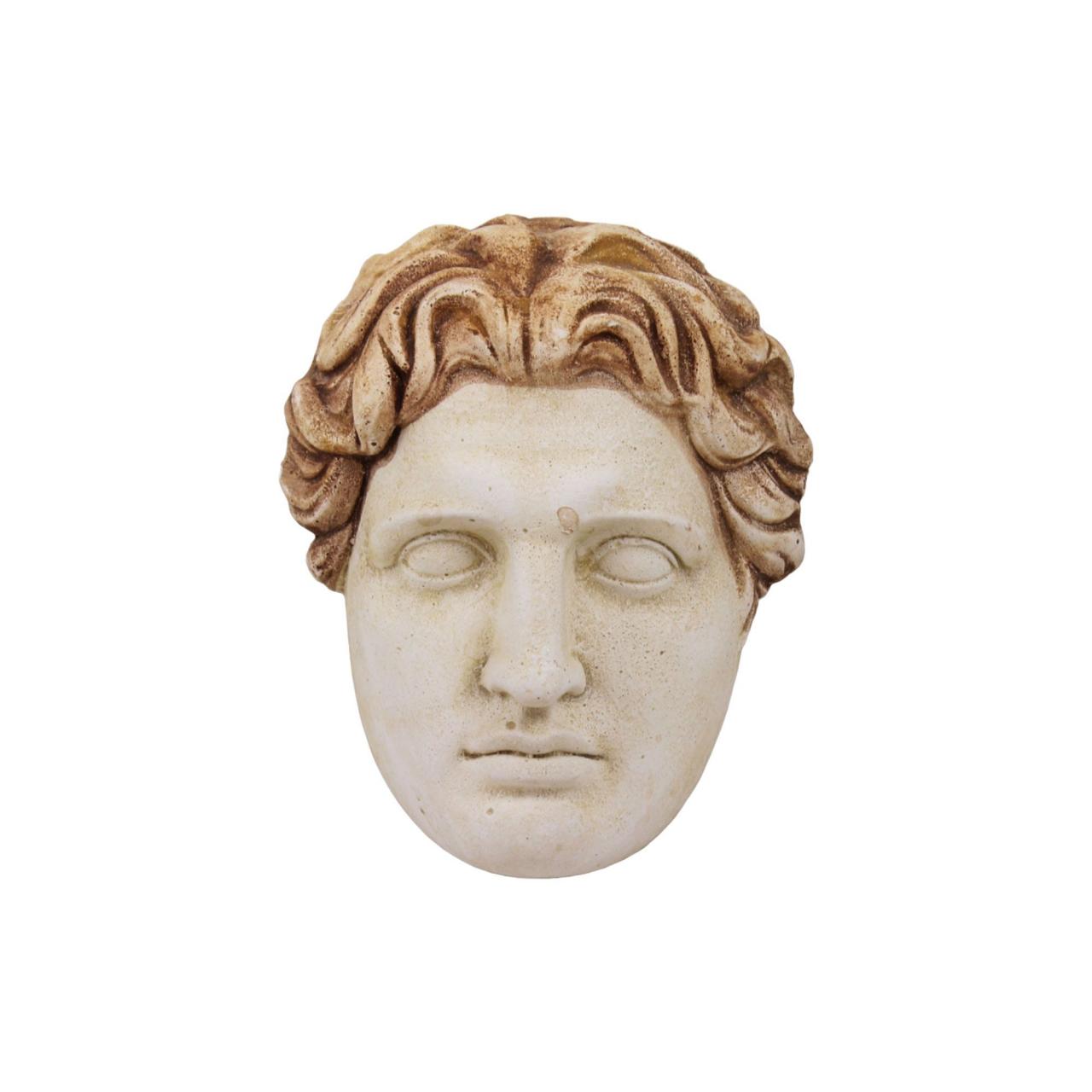 Alexander The Great Bas Relief Wall Mask Plaster Sculpture
