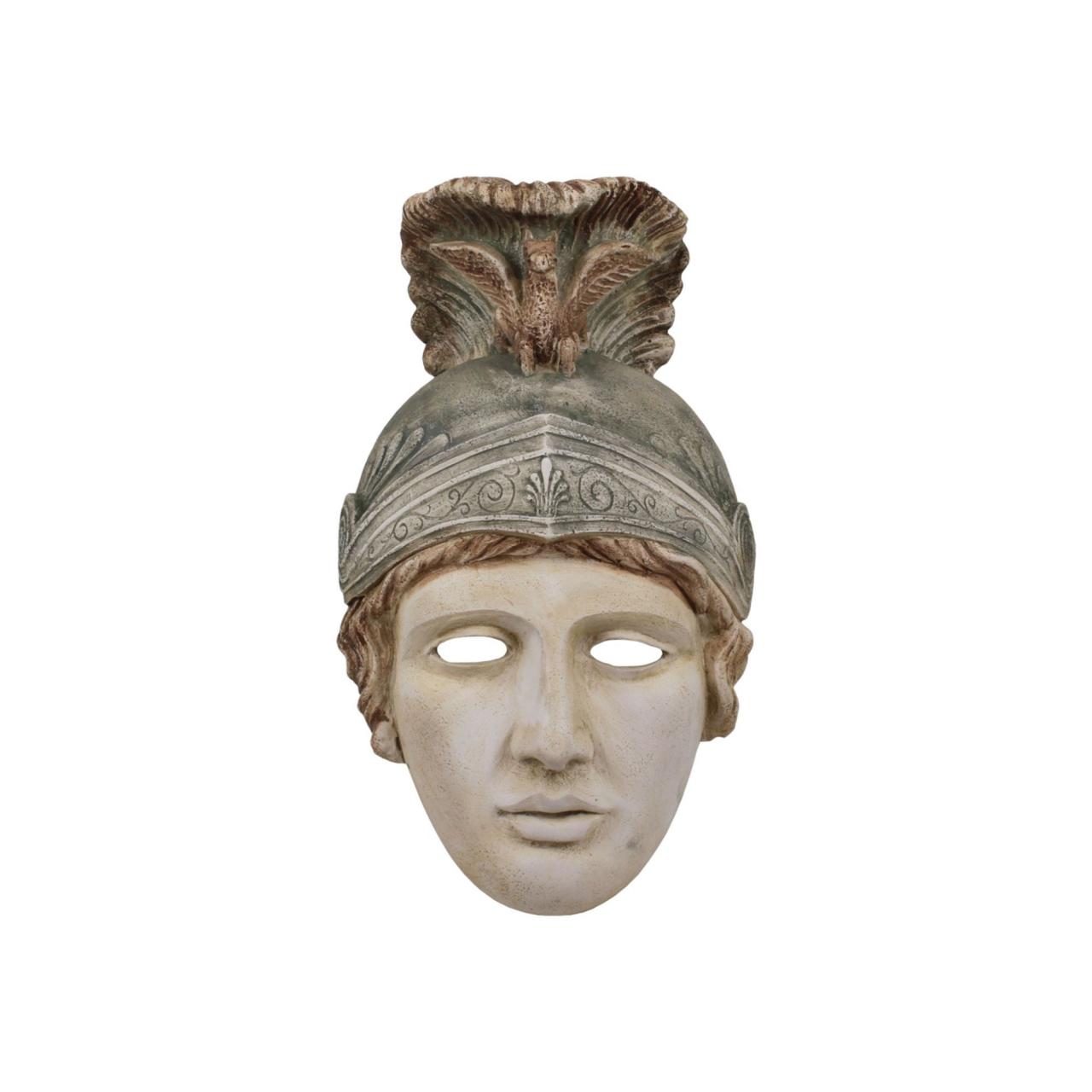 Ares God Bas Relief Wall Mask Plaster Sculpture