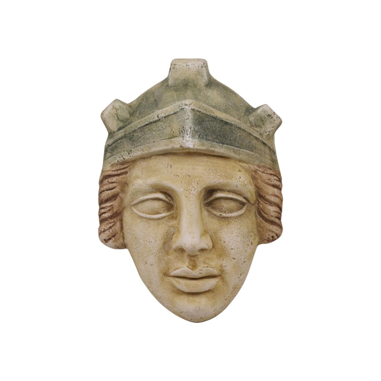 Athena Goddess Bas Relief Wall Mask Plaster Sculpture