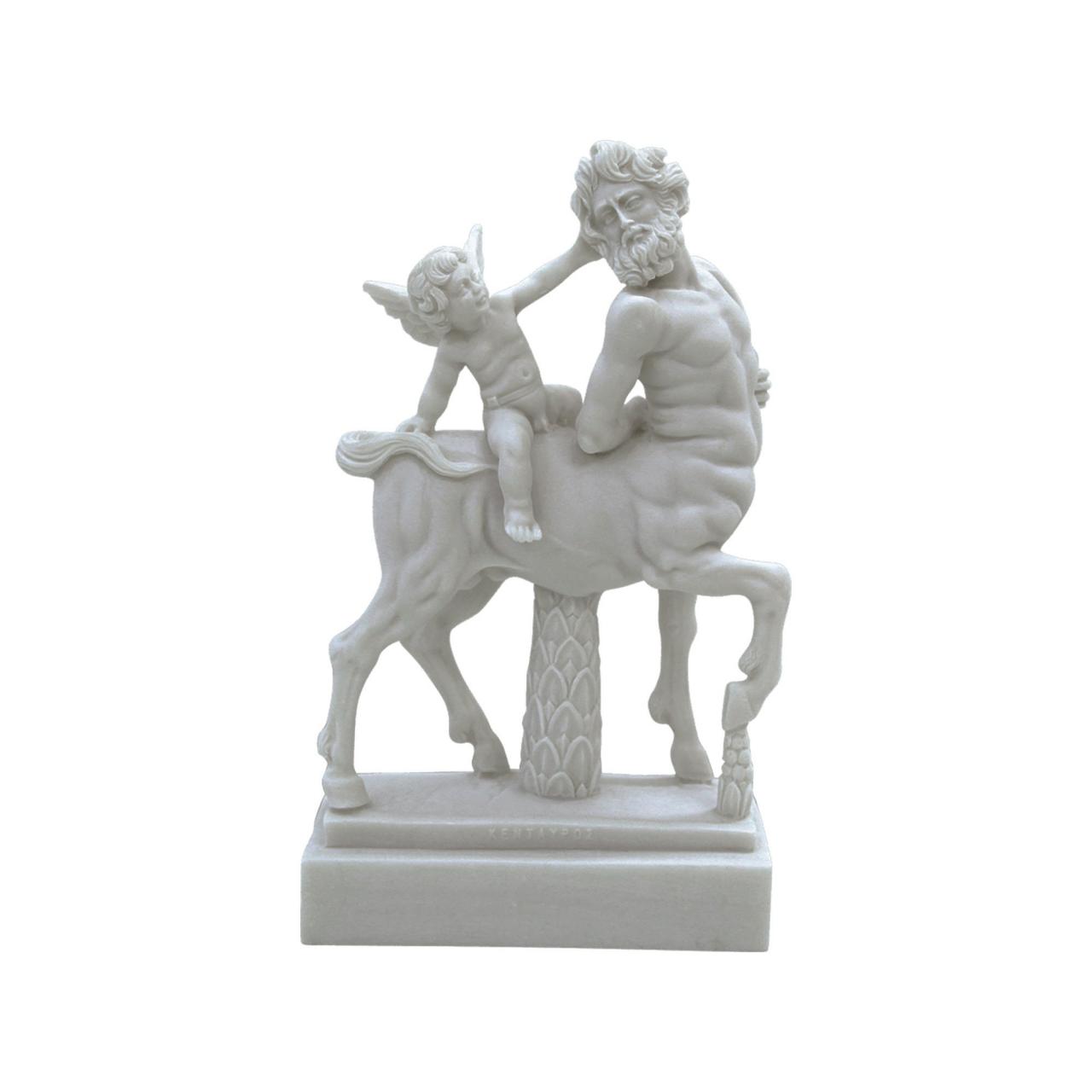 Centaur & Eros Statue Greek Roman Mythology Handmade Copy Sculpture 23cm