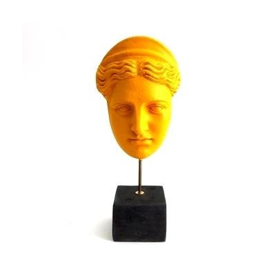 Artemis Diana Goddes Statue Plaster Ancient Greek Handmade Mask