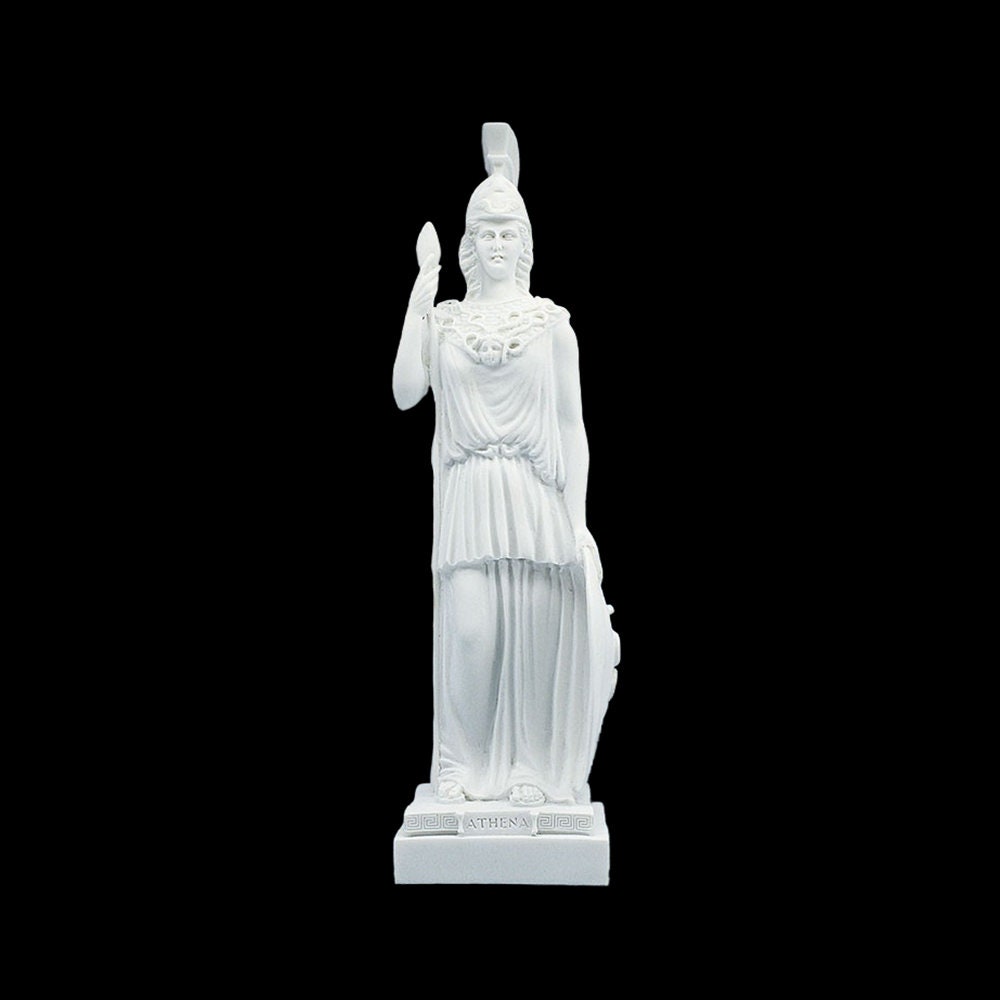 ATHENA MINERVA Sculpture Greek Roman Mythology Goddess Marble Handmade Figurine Classical Craft Statue 40cm - 15.75 inches