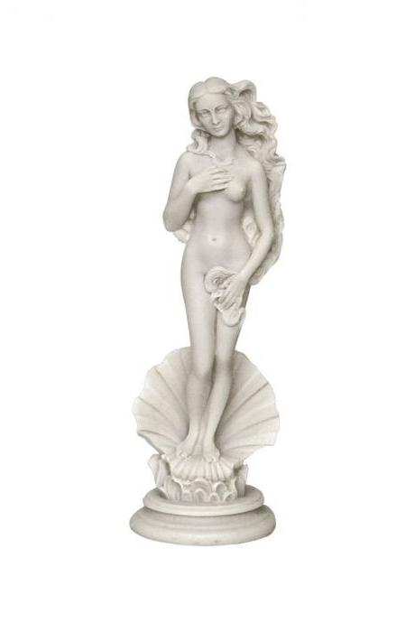 Birth of Aphrodite Venus Greek Roman Goddess alabaster hamdmade Replica Statue 15cm