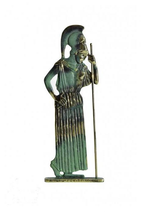 Athena Goddess Thinking Bronze Statue