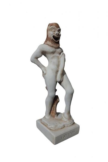 Satyr Statue Greek Mythology Nude Erotic Sculpture 23cm
