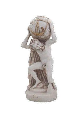 Atlas Titan Statue Greek Mythology God Made Of Alabaster Sculpture