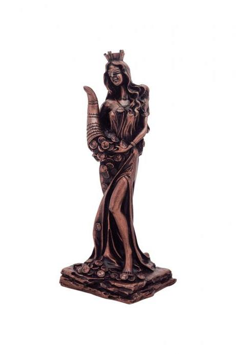 Greek Statue Tyche Fortuna Greek Roman Goddess Handmade Sculpture 21cm