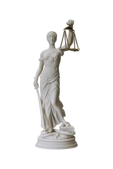 17.70" - Themis Goddess Statue - Blind Lady - Goddess Of Justice - Greek Handmade Alabaster Sculpture