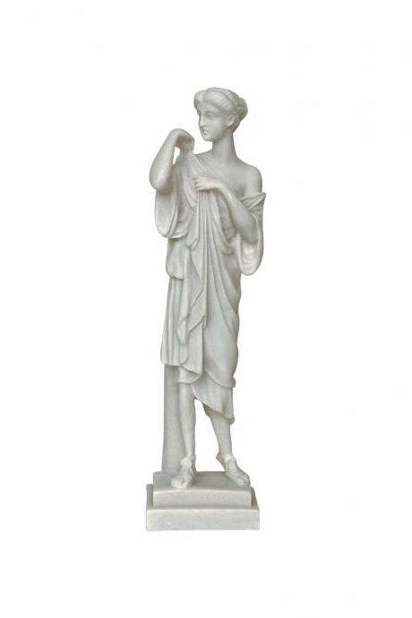 Artemis Greek Goddess Sculpture Handmade Archaic Classic Statue 23cm