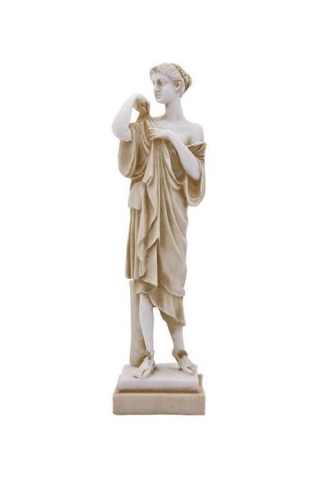 Artemis Greek Goddess Sculpture Handmade Archaic Classic Statue 23cm
