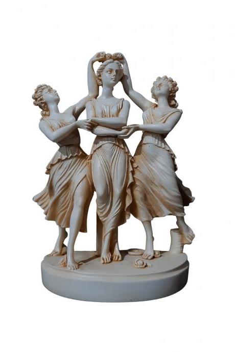 Three Graces Statue Made Of Alabaster