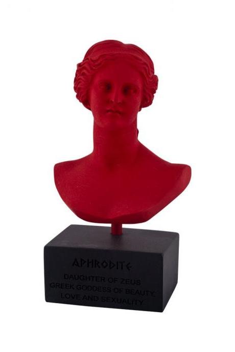 Aphrodite Venus Bust Head Sculpture Ancient Greek Roman Mythology Goddess Alabaster Handmade Figurine Statue 18cm