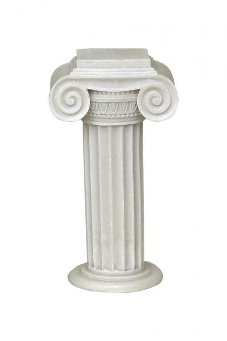 Greek Ionic Column Sculpture Handmade Alabaster Replica Statue 13cm - 5.12"
