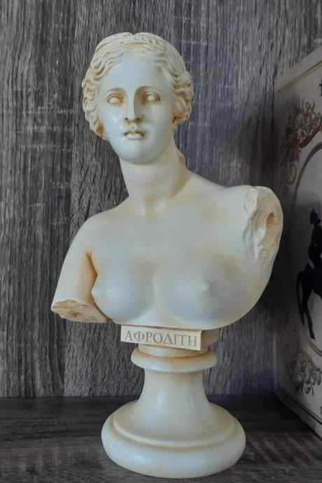 Aphrodite Venus Bust Statue 21cm - 8.27 inches