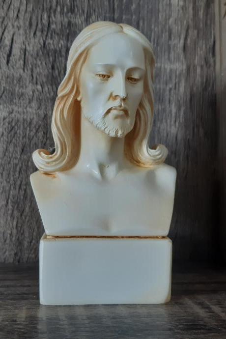 Jesus Christ Bust Statue Made Of Alabaster