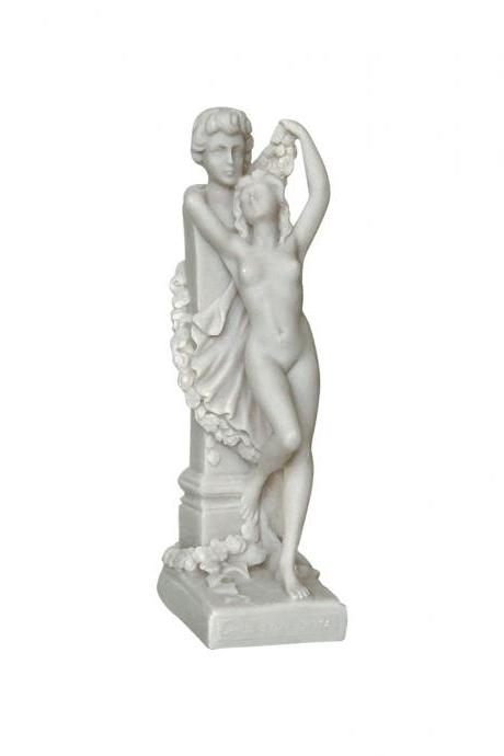 Nude Aphrodite Goddess Sculpture - Oath To Love - Greek Handmade Alabaster Statue 25cm