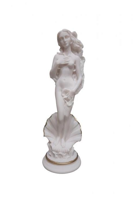  Birth of Aphrodite Venus Greek Roman Goddess Alabaster Handmade Replica Nude Erotic Statue 25cm