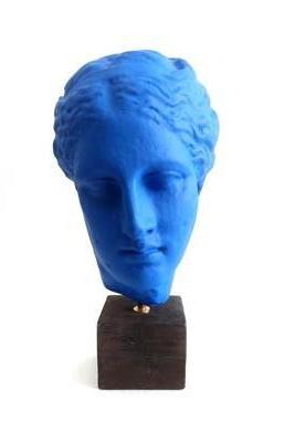 Hygieia Goddess Statue Greek Mythology Bust Head Sculpture Pop Art