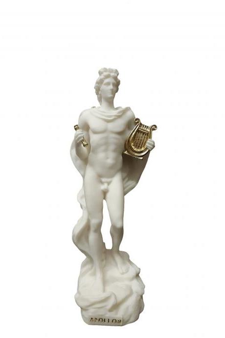  Apollo Greek Roman God Statue Alabaster Handmade Figurine Sculpture 18-33cm