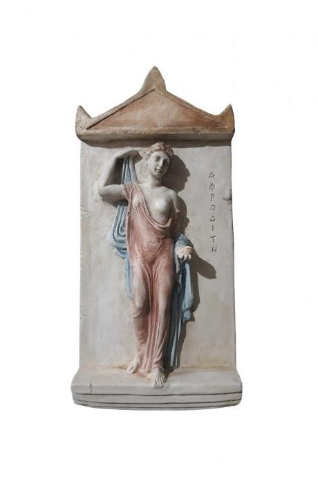 Aphrodite Goddess Wall Plaque Sculpture