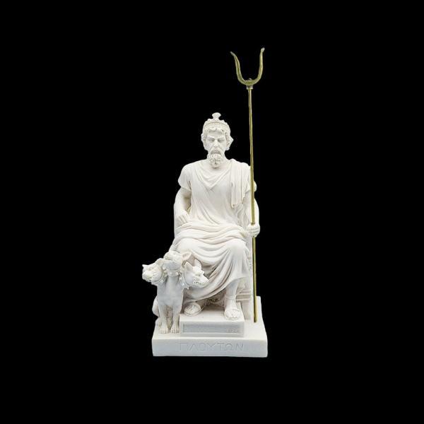  HADES Sculpture Greek Mythology God Handmade Marble Replica Figurine Classical Craft Statue 27cm - 10.63 inches