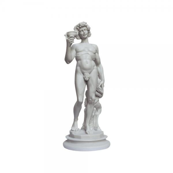 Dionysus Sculpture Greek Roman Mythology God Handmade Alabaster Replica Statue by Michelangelo 34cm